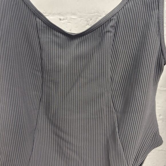 Frankie’s Bikinis Aldi One Piece Swimsuit Ribbed - NWT Size Small Backless - Picture 5 of 7